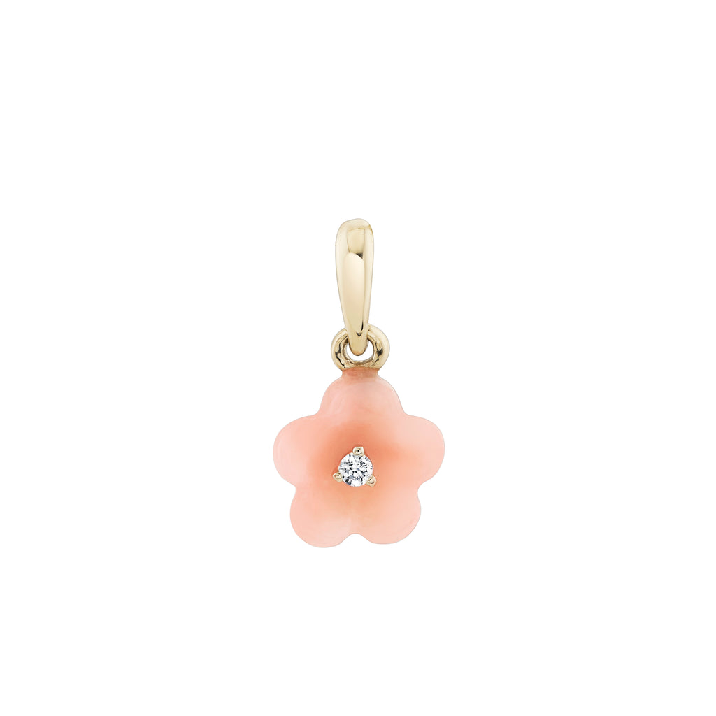 Diamond Blossom Peruvian Opal Charm -- Ariel Gordon Jewelry