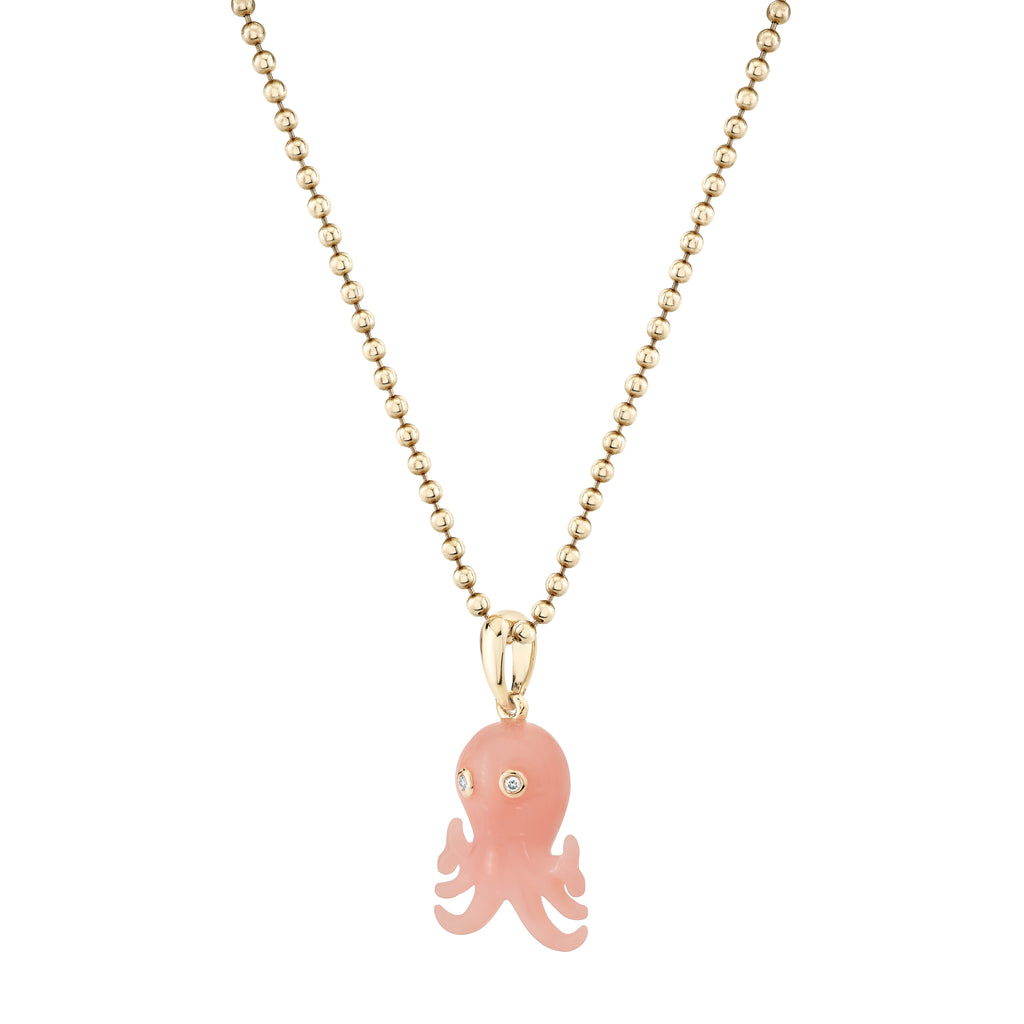 Diamond and Opal Octopus Pendant -- Ariel Gordon Jewelry