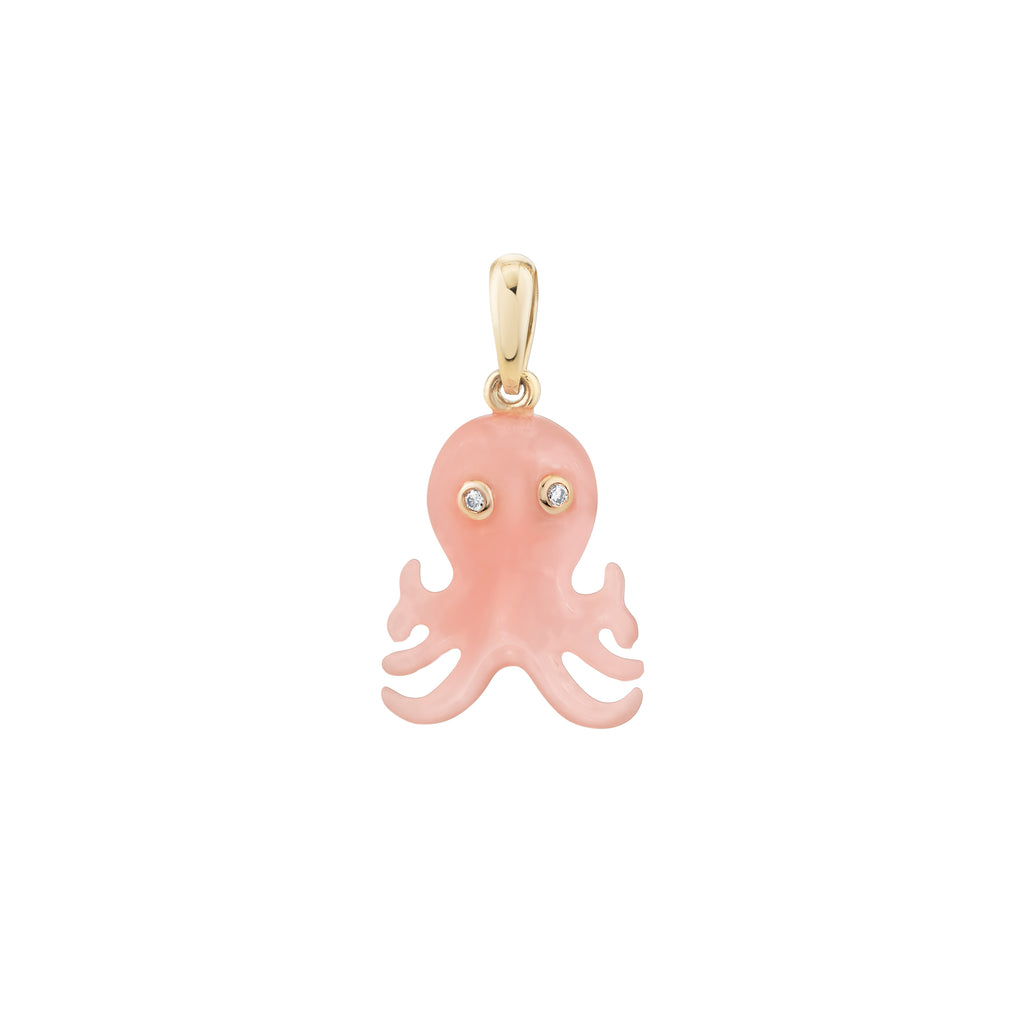 Diamond and Opal Octopus Pendant -- Ariel Gordon Jewelry