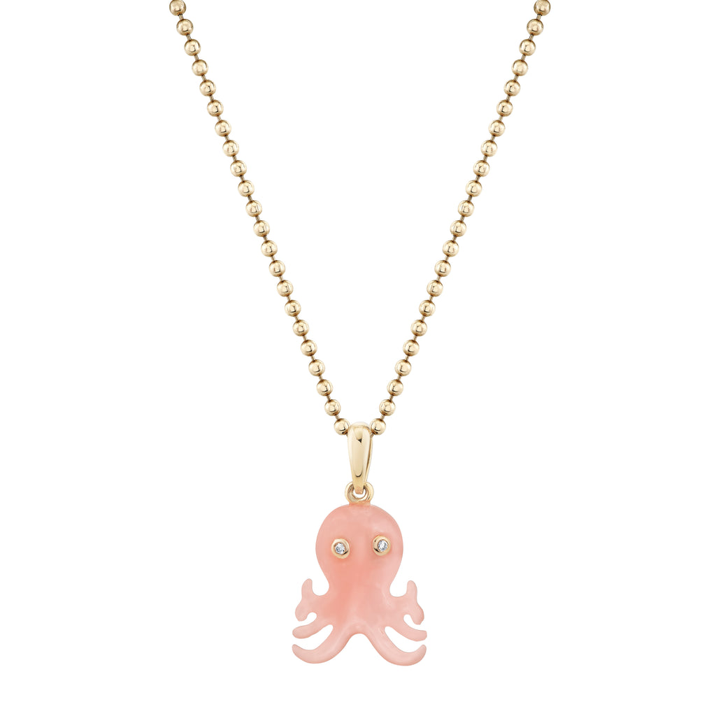 Diamond and Opal Octopus Pendant -- Ariel Gordon Jewelry