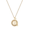 Solid Gold Record Pendant - Solid Gold Record Pendant -- Ariel Gordon Jewelry