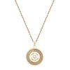 Solid Gold Record Pendant - Solid Gold Record Pendant -- Ariel Gordon Jewelry